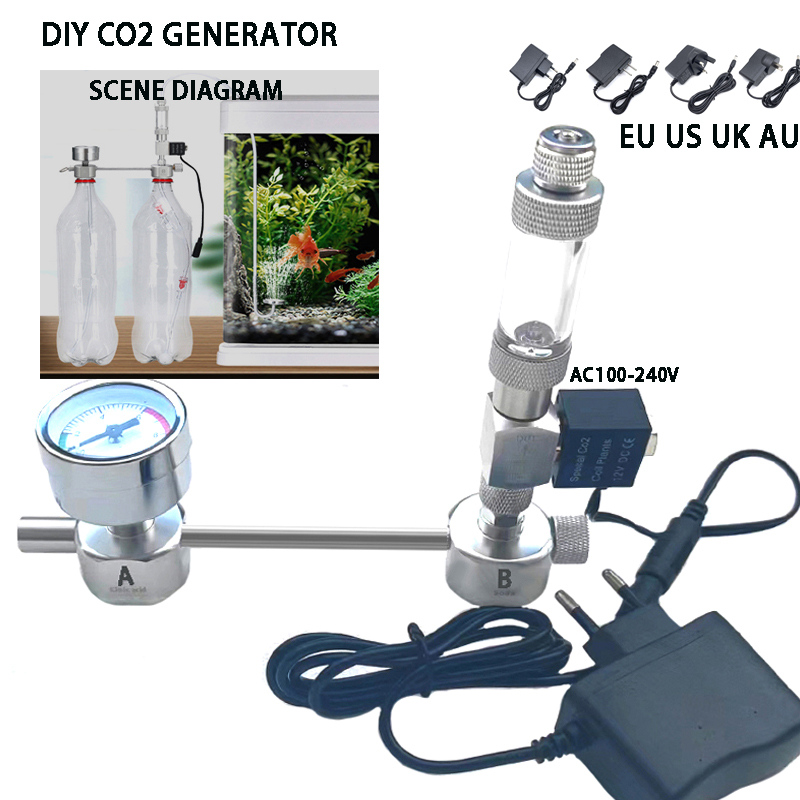 Aquarium Liquid Carbon - Aquarium DIY CO2-Generator-System-Kit, CO2-Generator, Blasenzähler-Diffusor mit