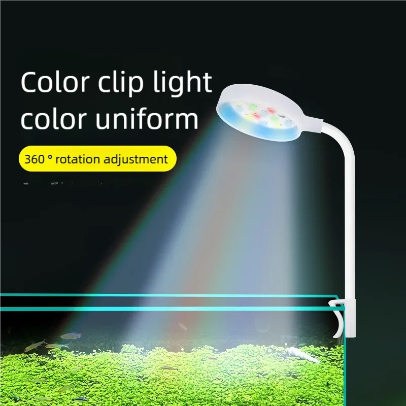 Aquarium Plant Light - 3W LED Clip-On Aquariumbeleuchtung Vollspektrum USB