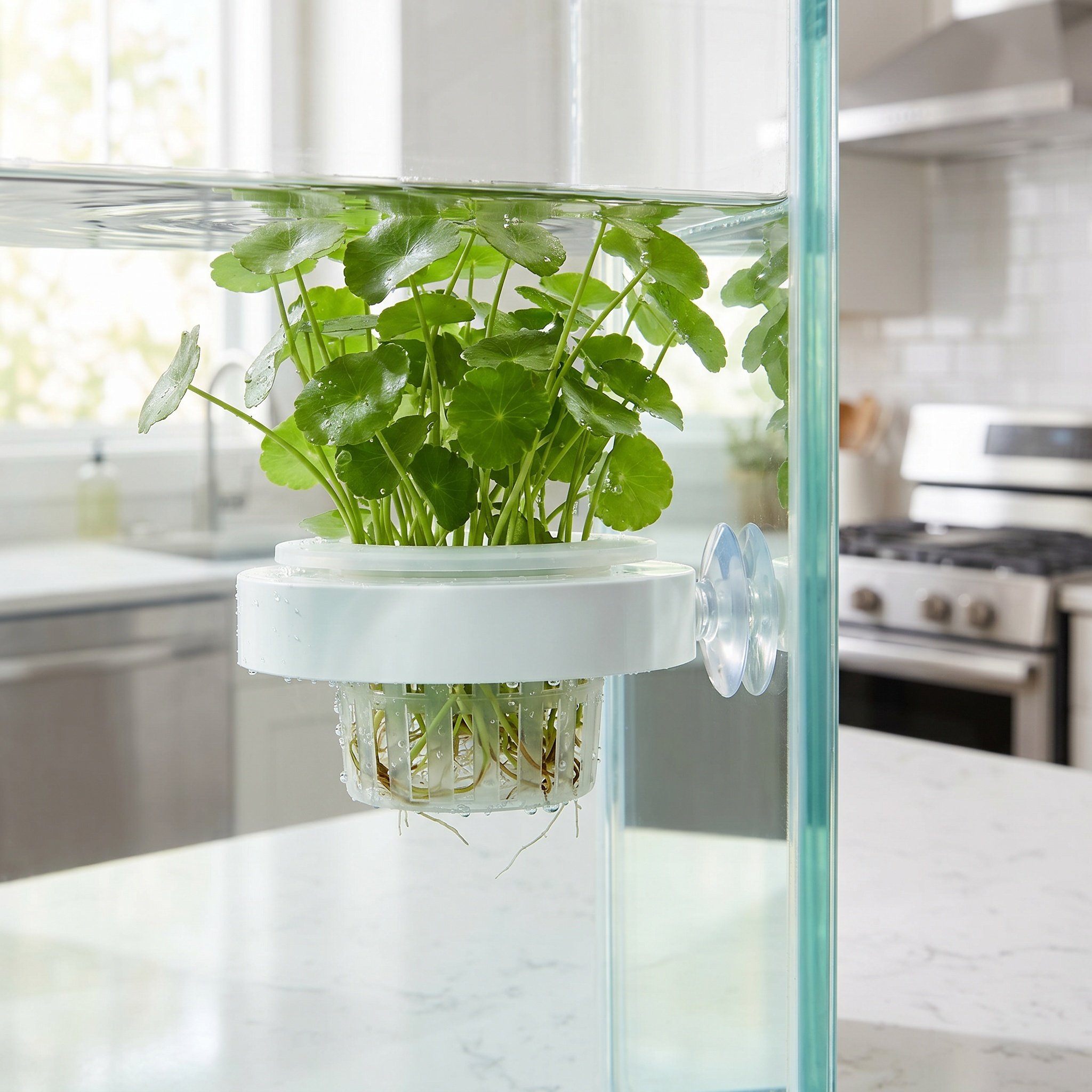 Planted Tank - 4 Stück schwimmende Aquarium-Pflanzenkörbe, Kunststoff-Behälter für