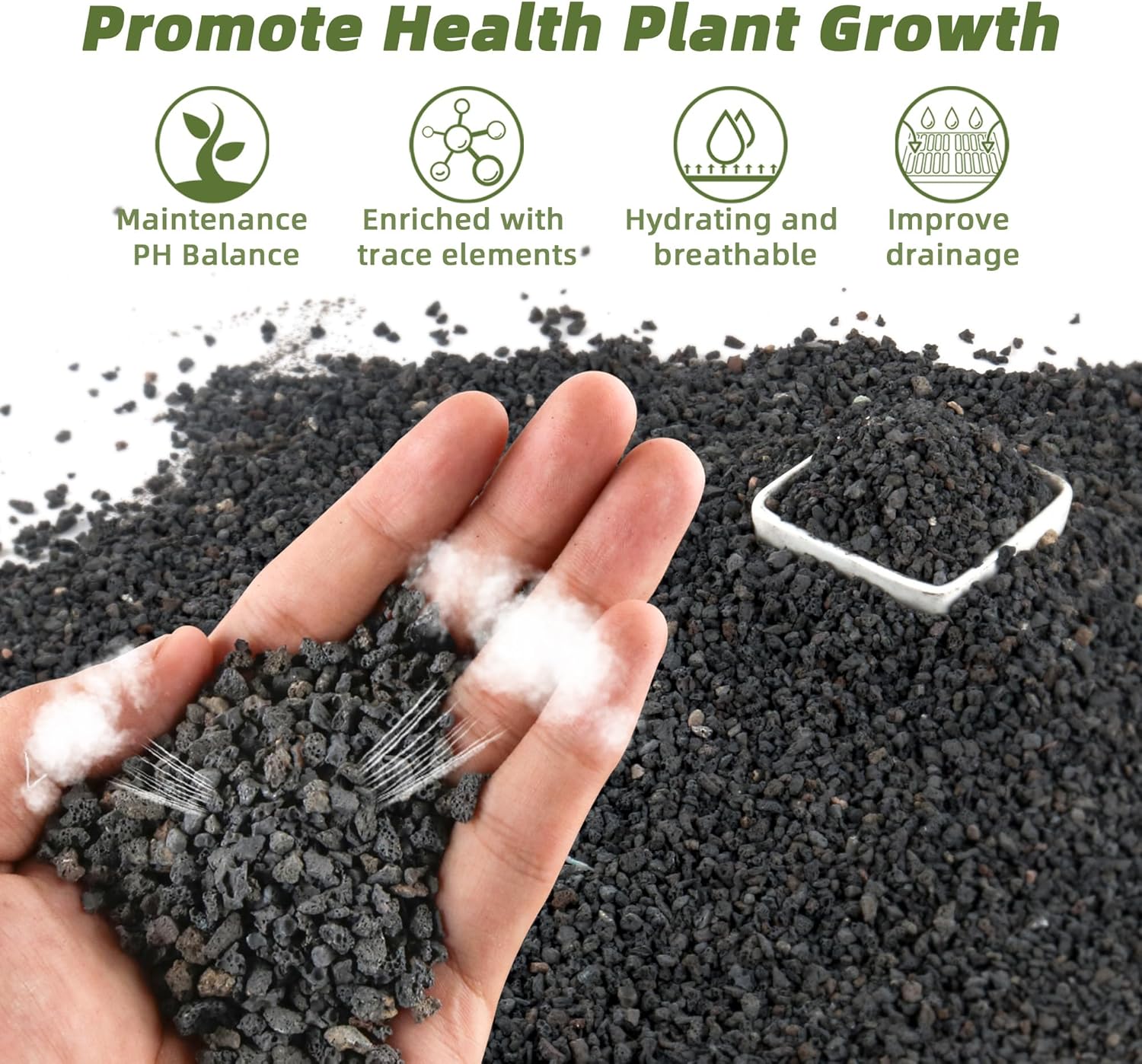Plant Aquarium Pot - 3 Pfund schwarzes Filtermaterial für Aquarien,