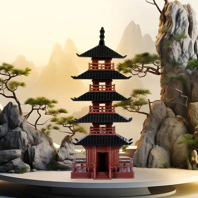 Mini-Pagoden-Statue Antikes Ge – Aquarium Moss Bewertung und Preis